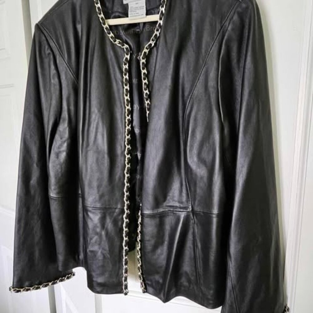 Black 100% Leather Bradley Bayou Jacket